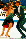 in a face to face dance hold